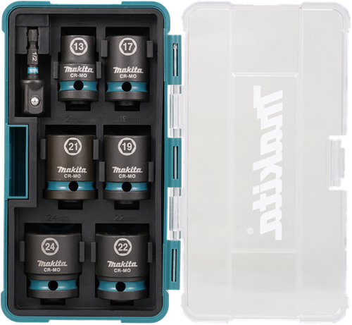 Makita krachtdopset impact black, 1 2 7-dlg - e-16592