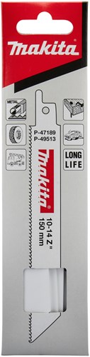 Makita accessoires reciprozaagblad hout staal 150mm - p-49513