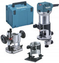 Makita rt0702cx2j | 230 v kantenfrees | met diverse voeten | in mbox - rt0702cx2j