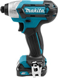 Makita td110dsaj 12 v max slagschroevendraaier 2,0 ah accu (2 st), lader, koffer - td110dsaj