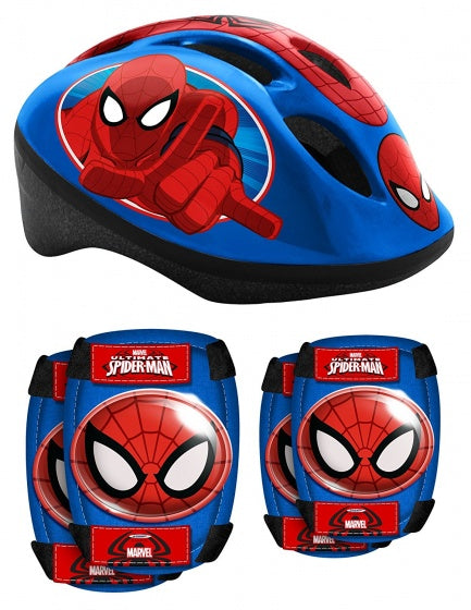 Spider-Man Schlittschuhschutz 5-teilig 50-56 cm Blau/Rot
