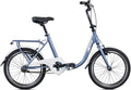 Legnano nazaire vouwfiets 20 inch 40 cm unisex v-brakes blauwgrijs