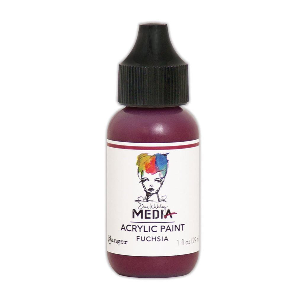 Ranger ink ranger • dina wakley media heavy body acrylic paint fuchsia