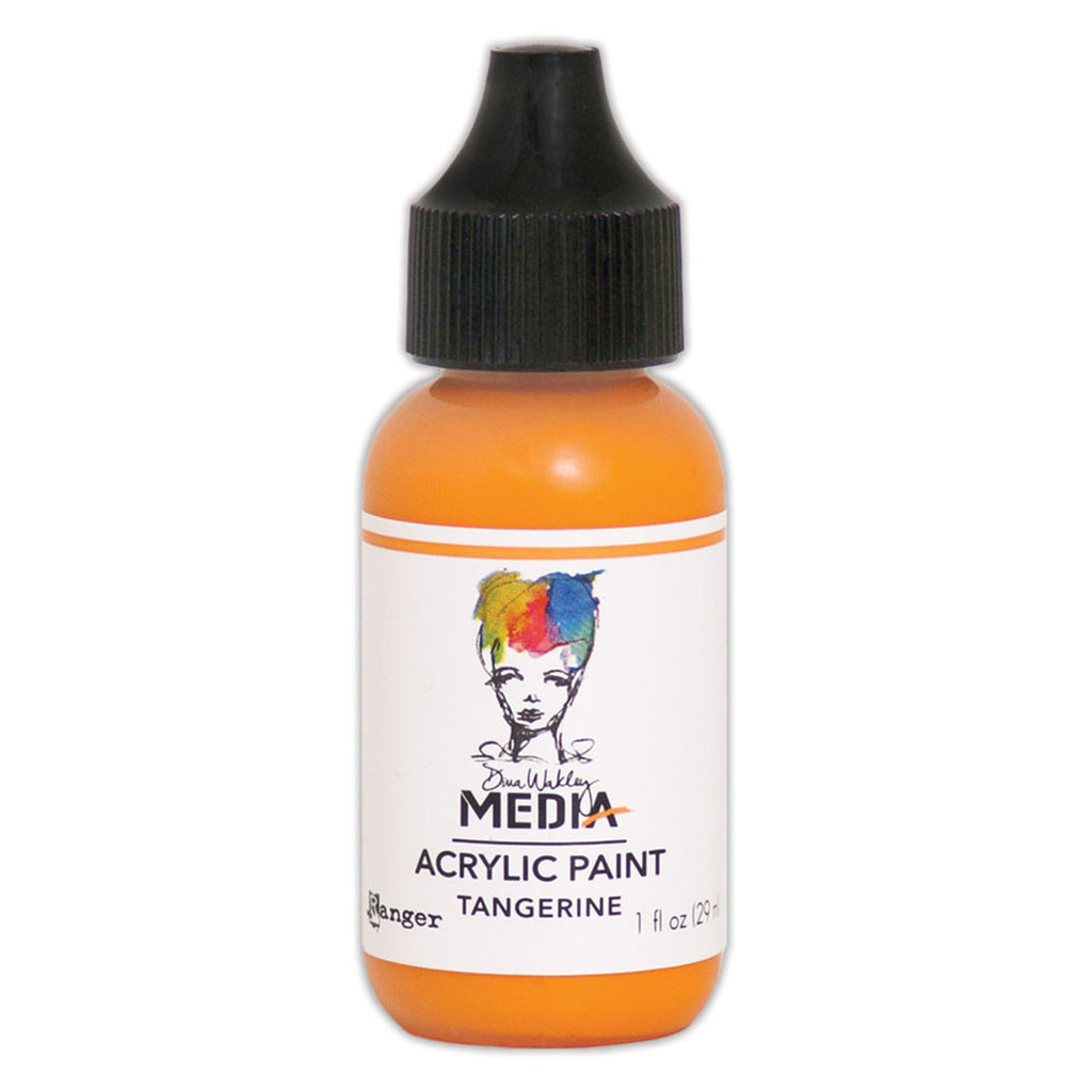Ranger ink ranger • dina wakley media heavy body acrylic paint tangerine