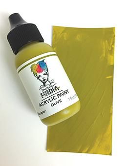 Ranger ink ranger • dina wakley media heavy body acrylic paint olive