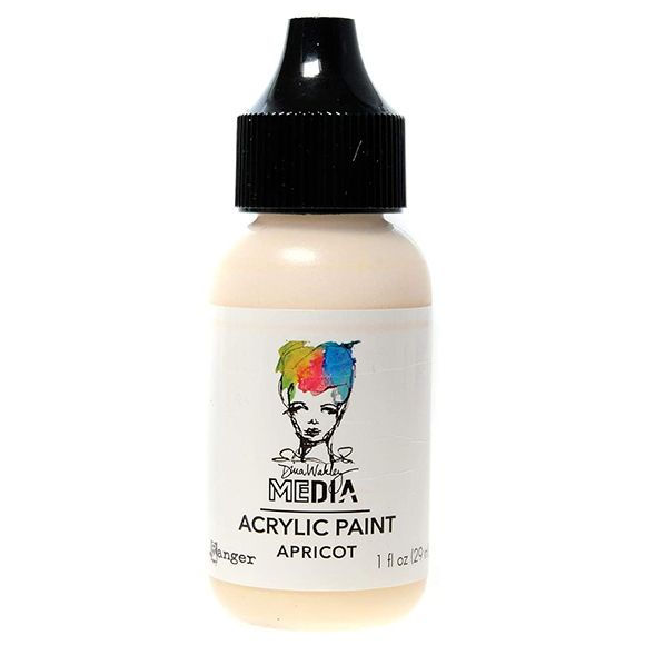 Ranger ink ranger • dina wakley media heavy body acrylic paint apricot