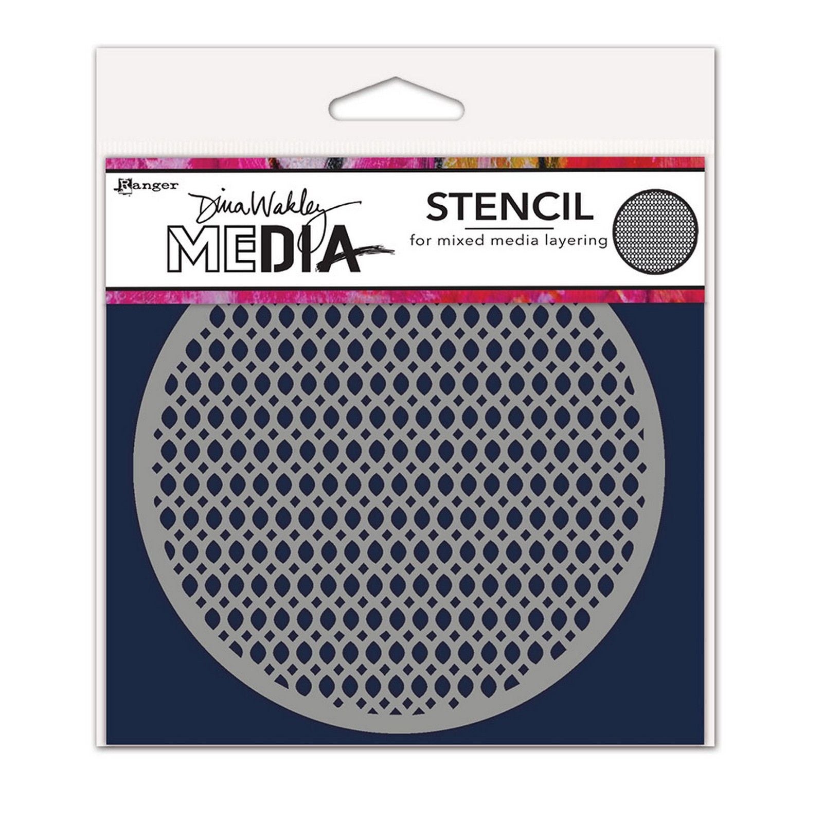 Ranger ink ranger • dina wakley media stencil coasters 3
