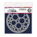 Ranger ink ranger • dina wakley media stencil coasters bubbles