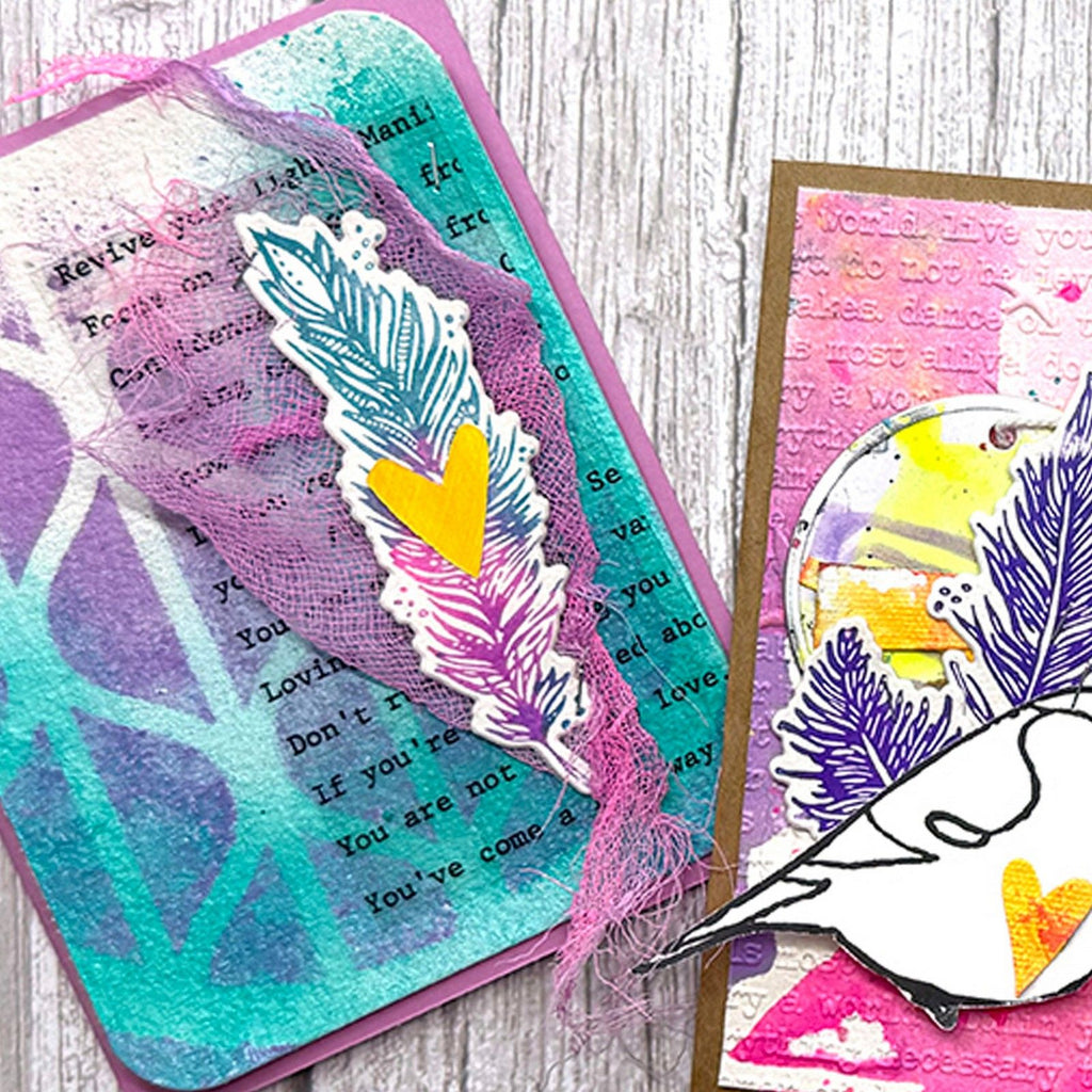 Ranger ink ranger • dina wakley media stencil groovy coaster