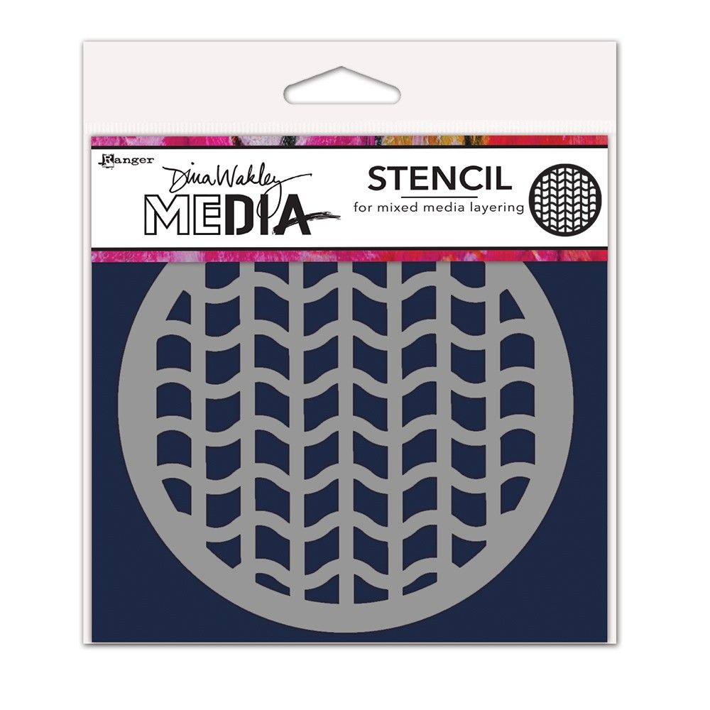 Ranger ink ranger • dina wakley media stencil coasters tire tracks