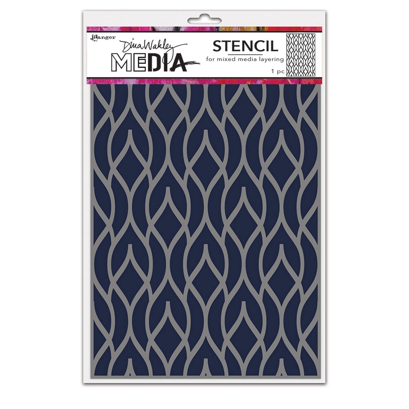 Ranger ink ranger • dina wakley media stencils pointy fence