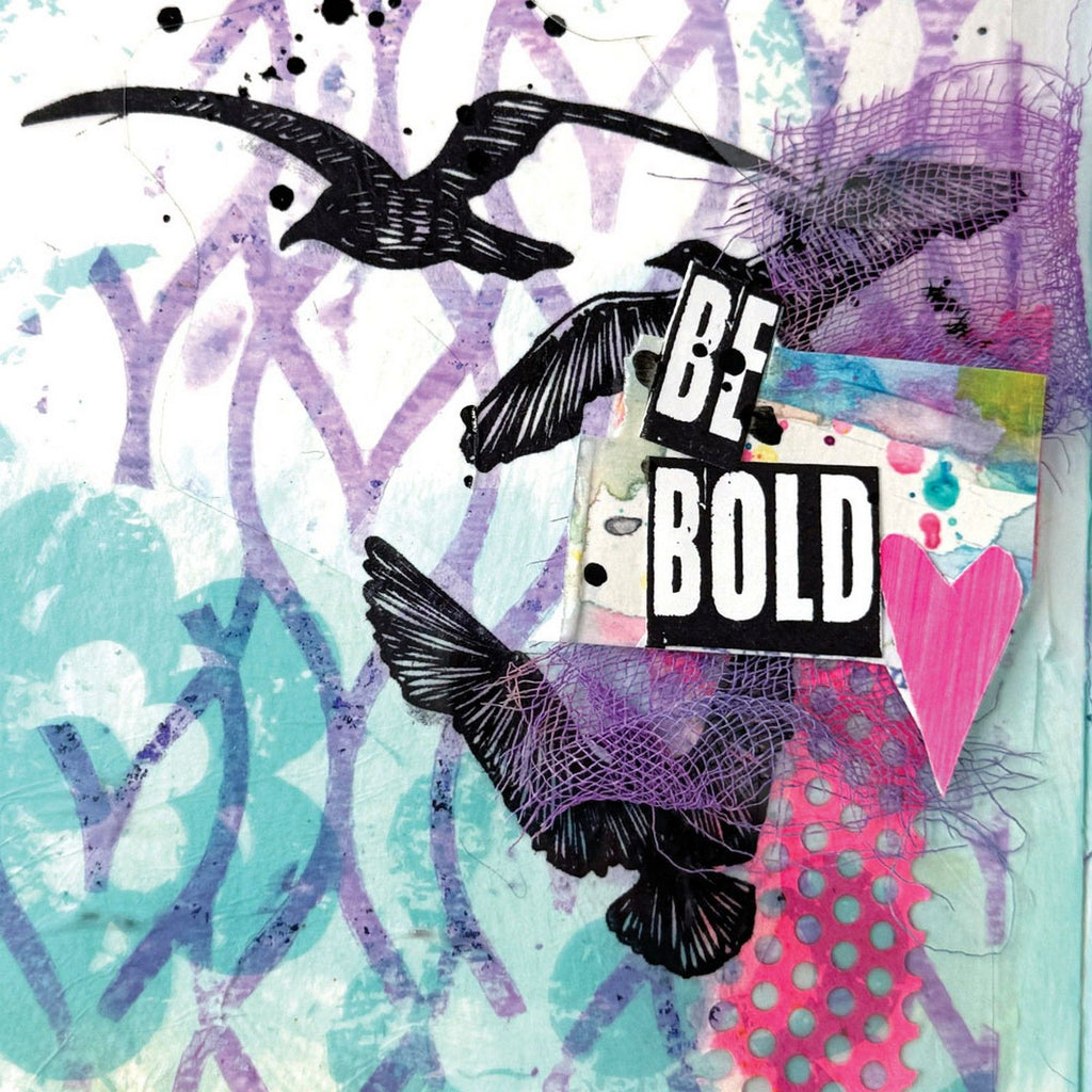 Ranger ink ranger • dina wakley media stencils pointy fence