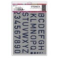 Ranger ink ranger • dina wakley media cling stencil school style alpha