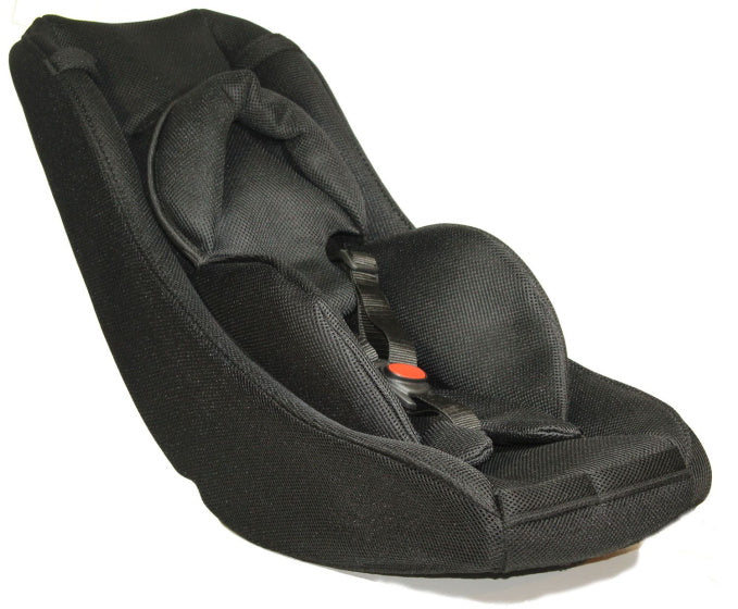 Melia Babysitz für Ihren Lastenradanhänger Plus 4S Plus – geeignet für Babys von 0 bis 9 Monaten – schwarz