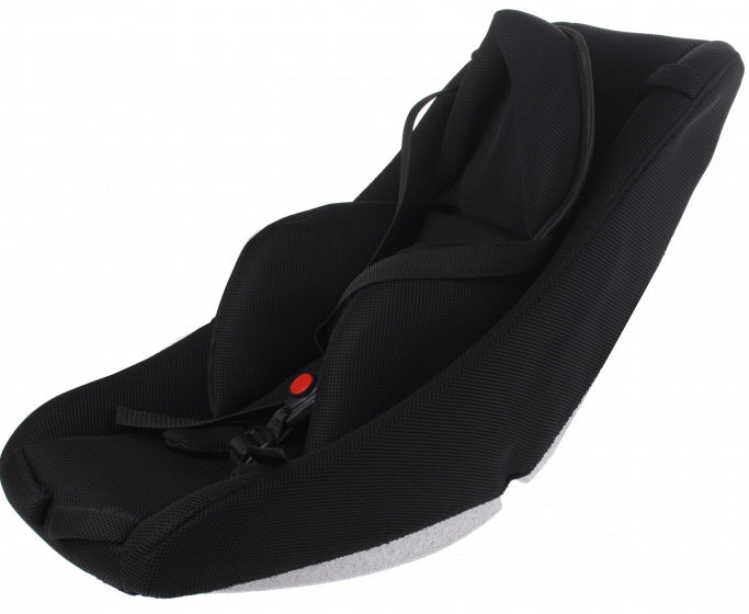 Melia Babysitz für Ihren Lastenradanhänger Plus 4S Plus – geeignet für Babys von 0 bis 9 Monaten – schwarz