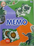 Intro Memo Memory-Spiel: Sammle die meisten Doppelkarten mit Tierbildern.