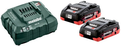 Metabo 685163000 | lihd basisset 18v (2x 4.0ah accu + asc 55 lader) - 685163000
