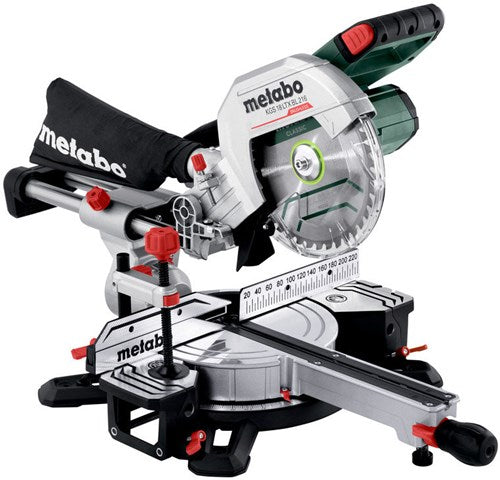 Metabo kgs 18 ltx bl 216 - 18 volt accu-afkortzaag met trekfunctie | zonder accu's en lader - 614216850