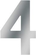 Metafranc huisnummer 4 a2 120mm - wu0424037