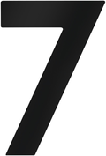 Metafranc huisnummer 7 120mm zwart - wu0424667