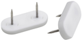 Metafranc kunststofglijder+stift 20mm wi 4st* - wu0644716