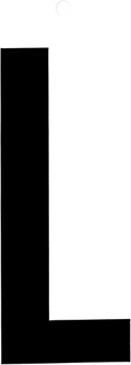 Metafranc plakletter 100mm zwart l - wu0510220