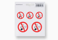 Metafranc sticker 110x110 rookverbod - wu0512110