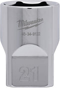 Milwaukee accessoires 1 2 dop metrisch - 21 mm - 4932480019