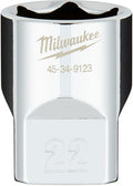Milwaukee accessoires 1 2 dop metrisch - 22 mm - 4932480020