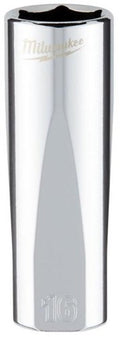 Milwaukee accessoires 3 8 ratel dop , metrisch lang -16mm - 4932478360