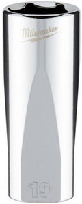 Milwaukee accessoires 3 8 ratel dop , metrisch lang -19mm - 4932478363