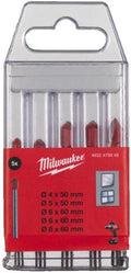 Milwaukee accessoires borenset | glas en keramiek | 4-8 mm - 4932479948
