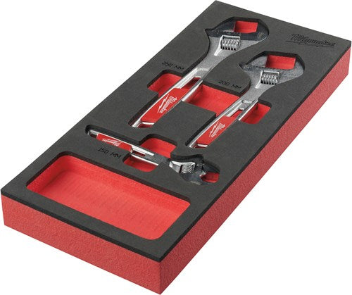 Milwaukee accessoires foam inlay verstelbare moersleutelset (3 delig) - 4932492397