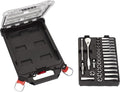 Milwaukee accessoires metrische 3 8 ratel + doppen set (32-delig) in packout compact slim organiser - 4932478813