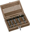 Milwaukee accessoires set speedboren in houten kistje (5-delig) - 4932373379
