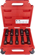 Milwaukee shockwave™ krachtdoppenset 1 2 vierkant | lang | 10-delig - 4932480457