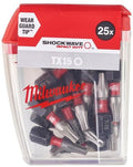Milwaukee accessoires shockwave gen ii tx15 25mm 25stuks - 4932430873