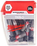 Milwaukee accessoires shockwave gen ii tx25 25mm 25stuks - 4932430880