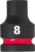 Milwaukee accessoires shockwave krachtdop 1 2 kort 8 mm | 1 stuk - 4932480302