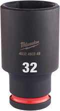 Milwaukee accessoires shockwave krachtdop 1 2 lang 32 mm | 1 stuk - 4932480349