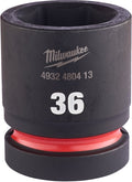 Milwaukee accessoires shockwave krachtdop hex 1'' kort 36 mm | 1 stuk - 4932480413