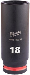 Milwaukee accessoires shockwave slagdop 3 8 diep 18mm | 1 stuk - 4932480292