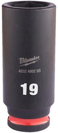 Milwaukee accessoires shockwave slagdop 3 8 diep 19mm | 1 stuk - 4932480293