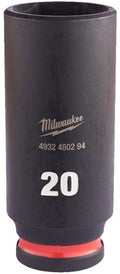 Milwaukee accessoires shockwave slagdop 3 8 diep 20mm | 1 stuk - 4932480294
