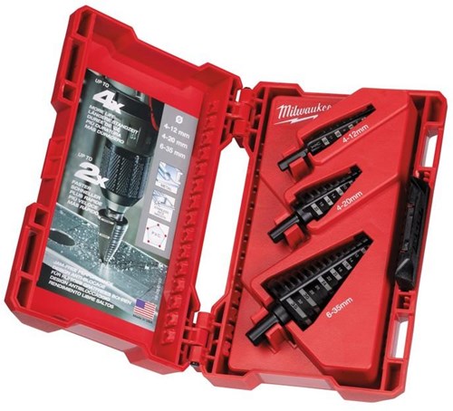 Milwaukee accessoires stappenboor set (3stuks) - 48899399