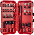 Milwaukee accessoires milwaukee bitset | shockwave | packout ready box | 43x 25mm adapter | 1 4 -sq 3 8 -sq 1 2 -sq | 3x doppen | 60mm 150mm bithouders - 4932500389