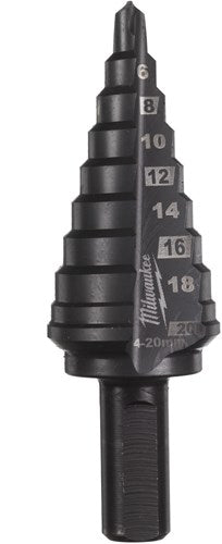 Milwaukee accessoires milwaukee cobalt 4 to 20 mm - 1 pc stappenboor cobalt 4-20mm stappen 2 mm - 48899372