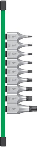 Milwaukee doppenset | 1 2 four flat™ | op rail | 9-delig - 4932480822