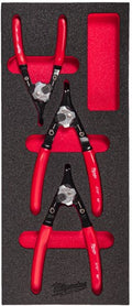 Milwaukee foam inlay borgveertangenset | 3-delig - 4932493632