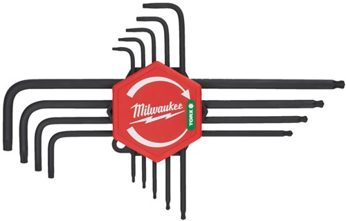 Milwaukee l-vormige torx sleutelset | 9-delig - 4932492693
